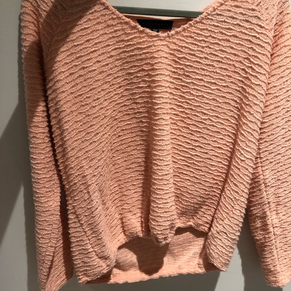 sanctuary peach sweater